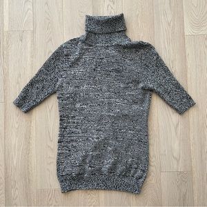 Grey Mid-Sleeve Turtleneck Sweater - Medium - BNWT